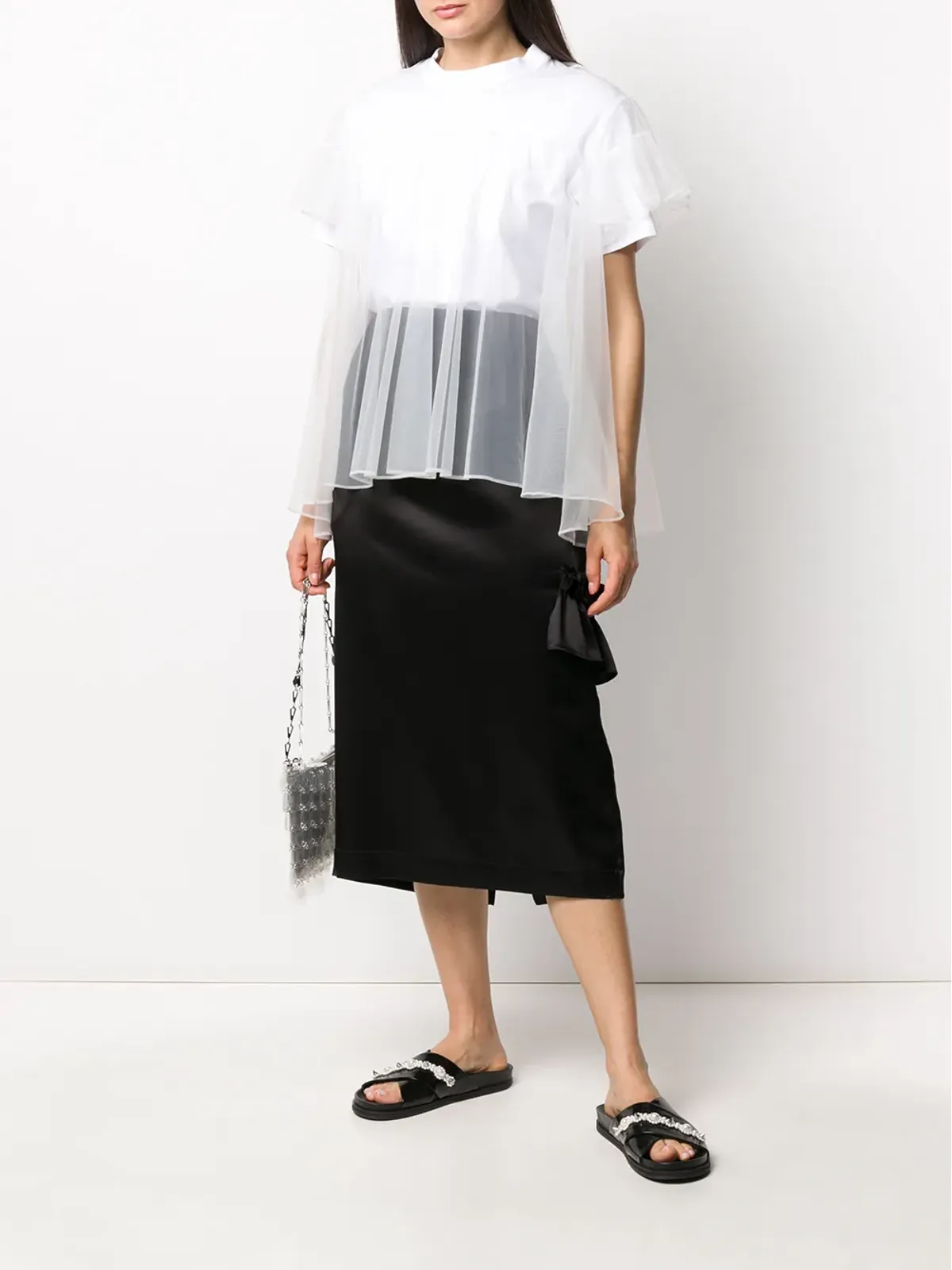 Simone Rocha カットアウト・フリルディテール スカート - 画像2