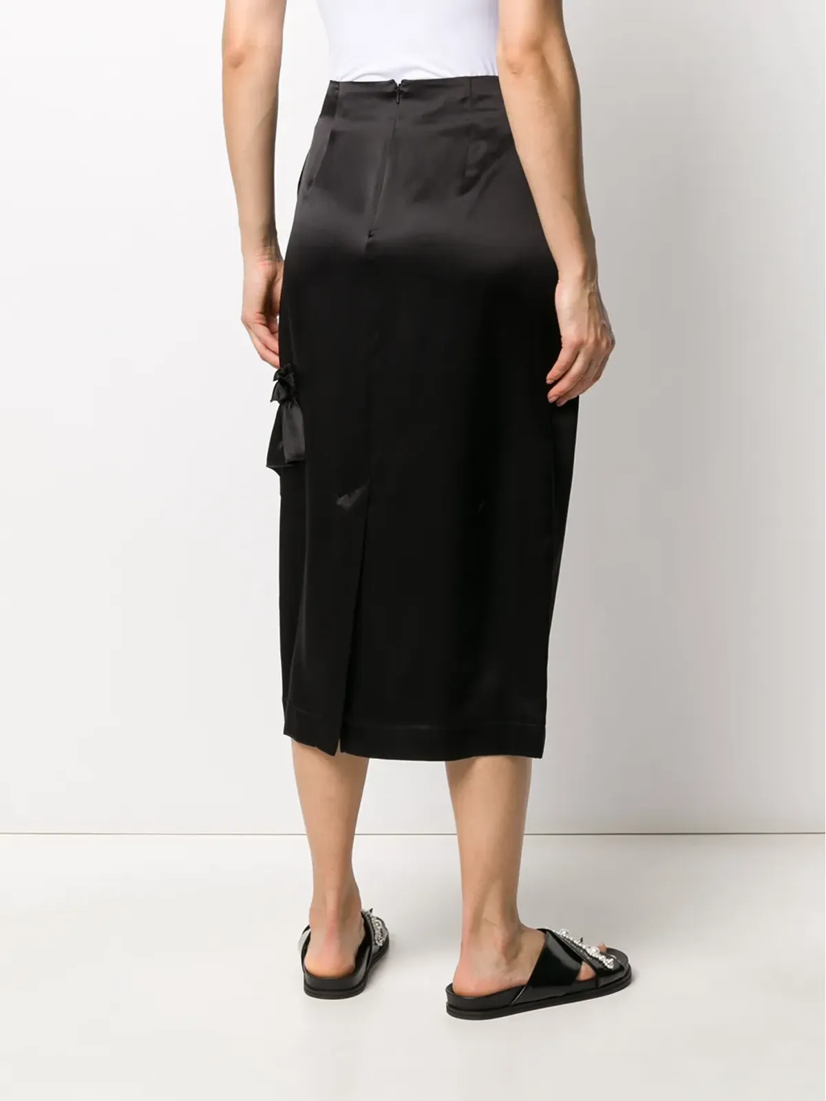 Simone Rocha カットアウト・フリルディテール スカート - 画像4