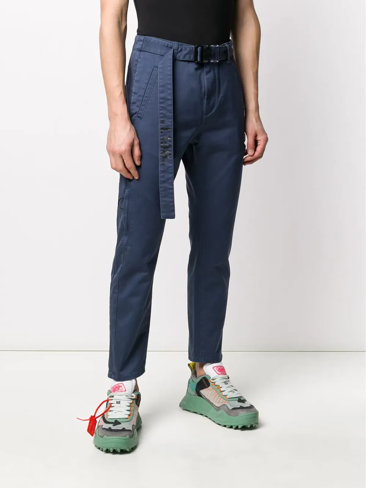 Off-White ストレートレッグパンツ - ブルー - 画像3