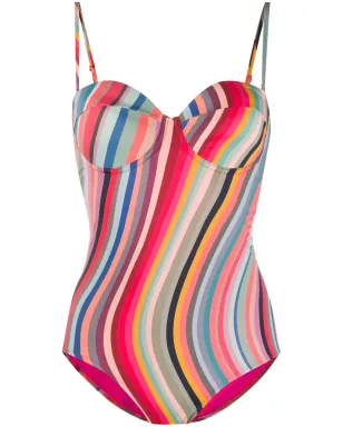 Paul Smith スワールプリント・ラップ・バンドゥ水着 - サムネイル1
