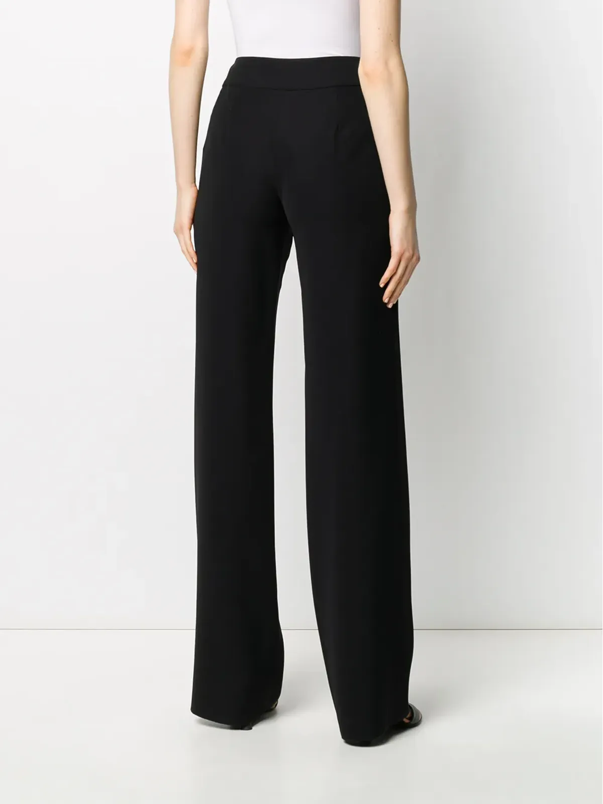 Emporio Armani ハイウエストワイドレッグパンツ - 画像4
