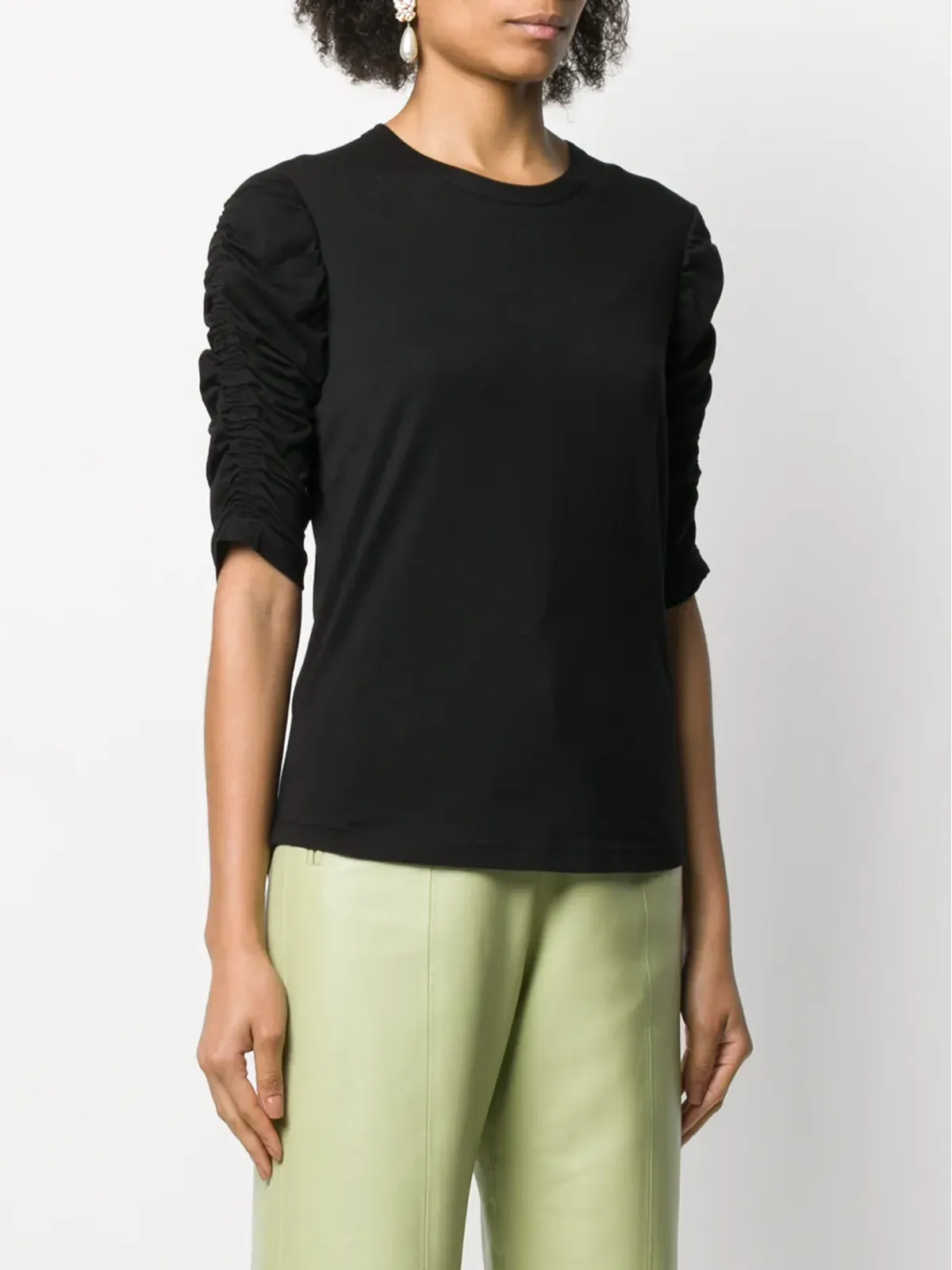 Veronica Beard Waldorf Tシャツ ブラック - 画像3