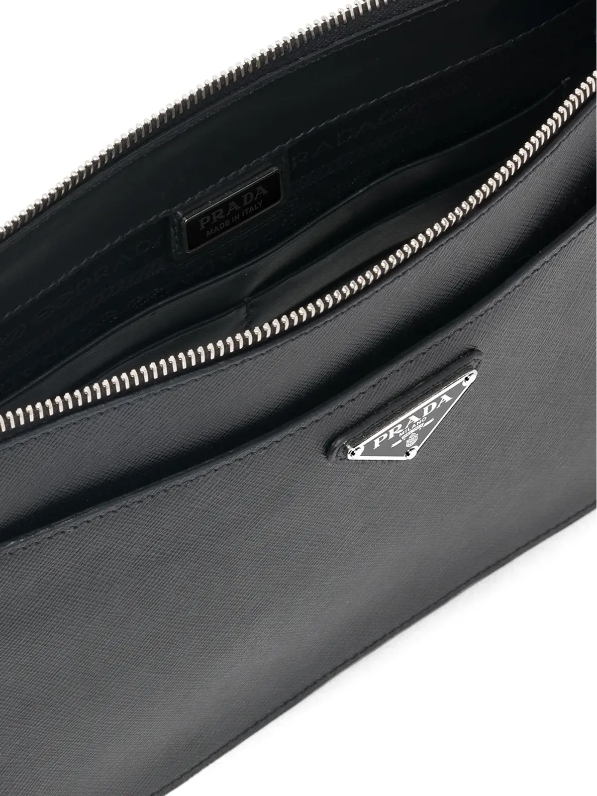 Prada ロゴ入りクラッチバッグ - 画像5