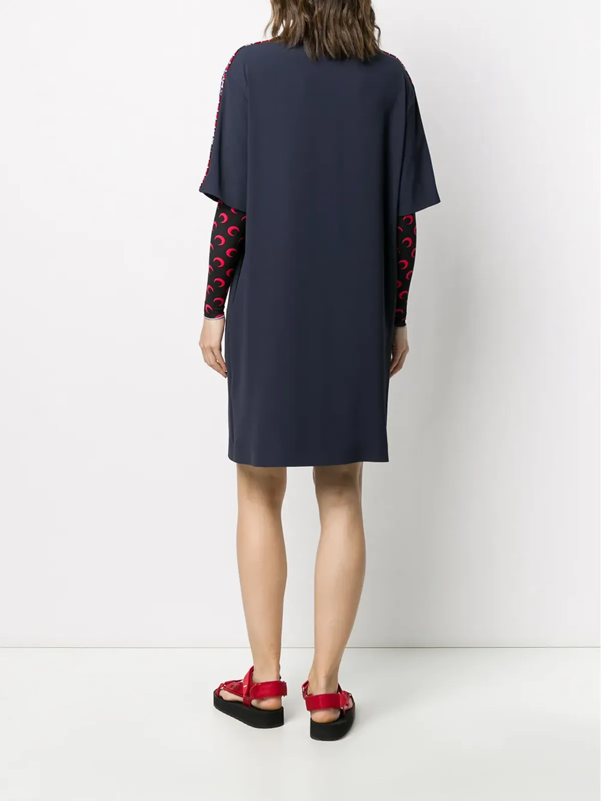 Kenzo ロゴ刺繍のシフトドレス - 画像4