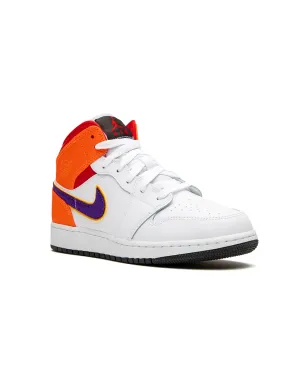 Jordan Kids エアジョーダン1ミッド『Three Peat』スニーカー（ホワイト） - サムネイル1