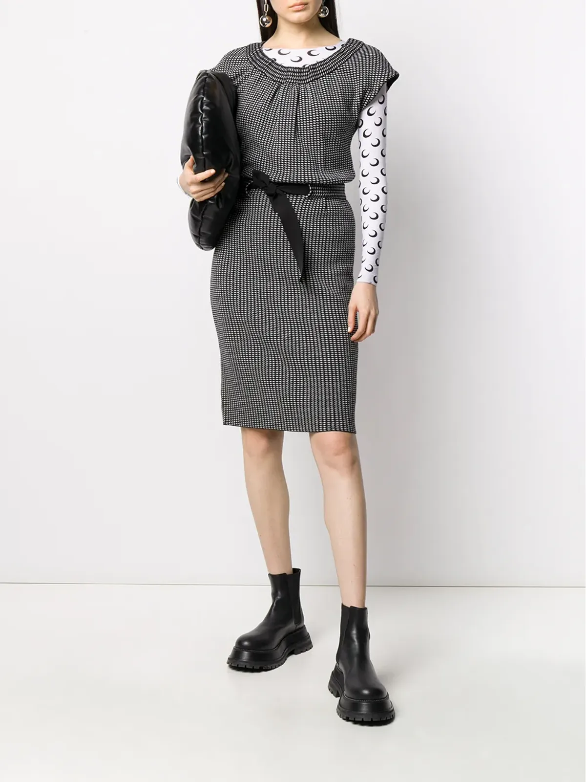 Christian Dior Pre-Owned 2000年代スリムフィットドレス - ブラック - 画像2