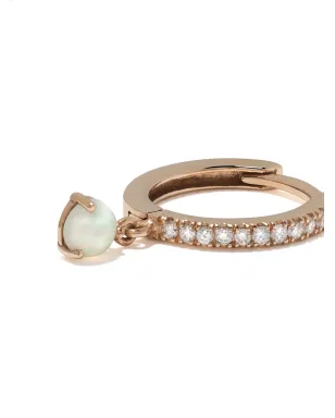 We by WHITEbIRD 18kt ローズゴールド Ada ダイヤモンドとオパールのシングルイヤリング - ピンク - サムネイル3