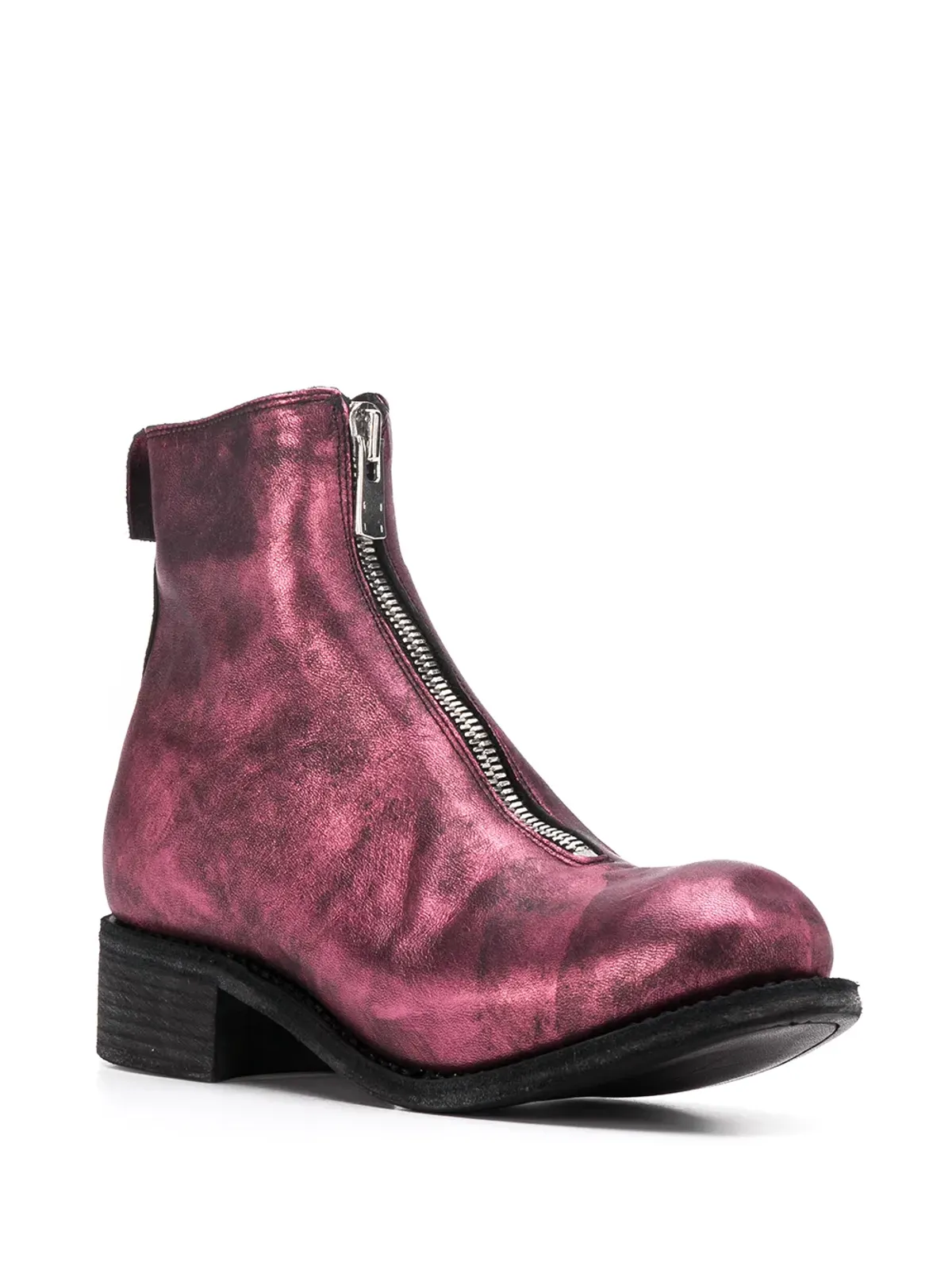 Guidi メタリック アンクルブーツ - 画像2