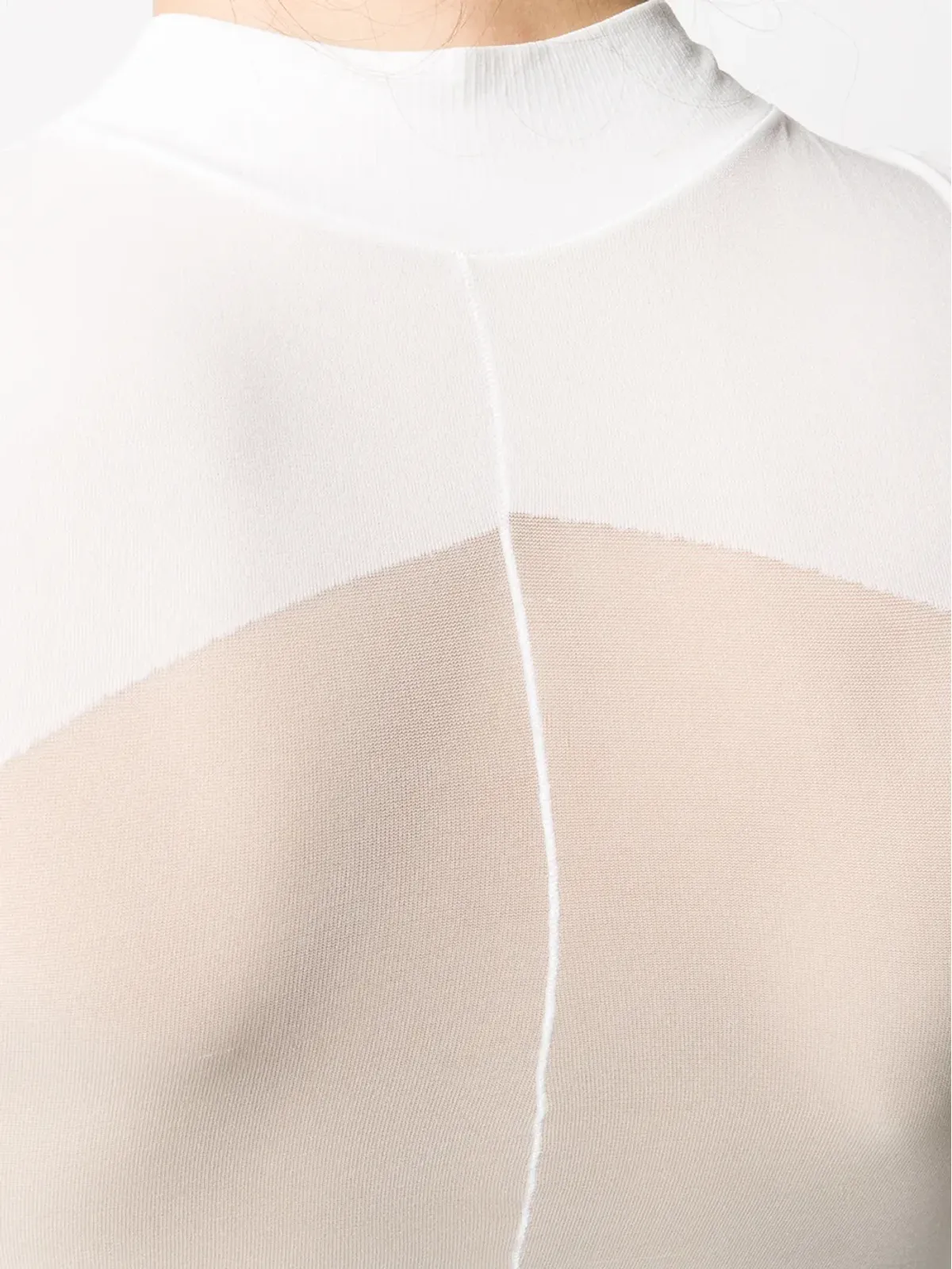 Courrèges ファネルネック・フィットTシャツ - ホワイト - 画像5