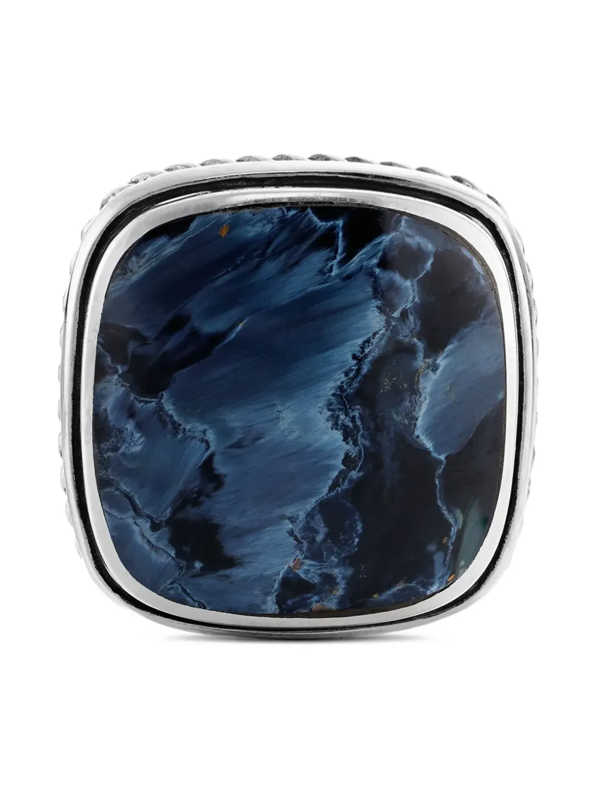 David Yurman スターリングシルバー エキゾチックストーン ピエタースサイト カフリンクス - 画像5