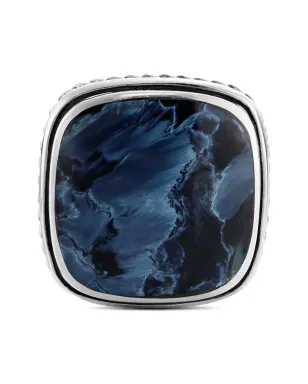 David Yurman スターリングシルバー エキゾチックストーン ピエタースサイト カフリンクス - サムネイル5