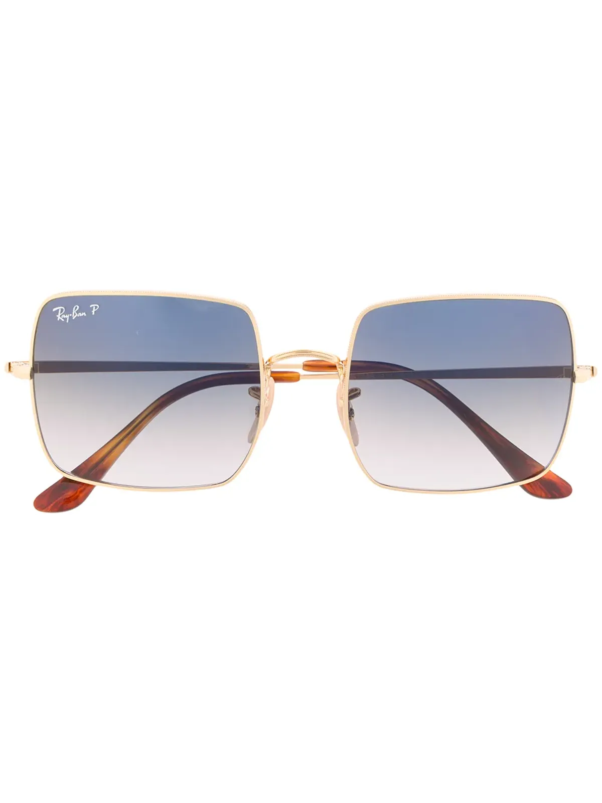 Ray-Ban スクエアグラデーションサングラス ゴールド - 画像1