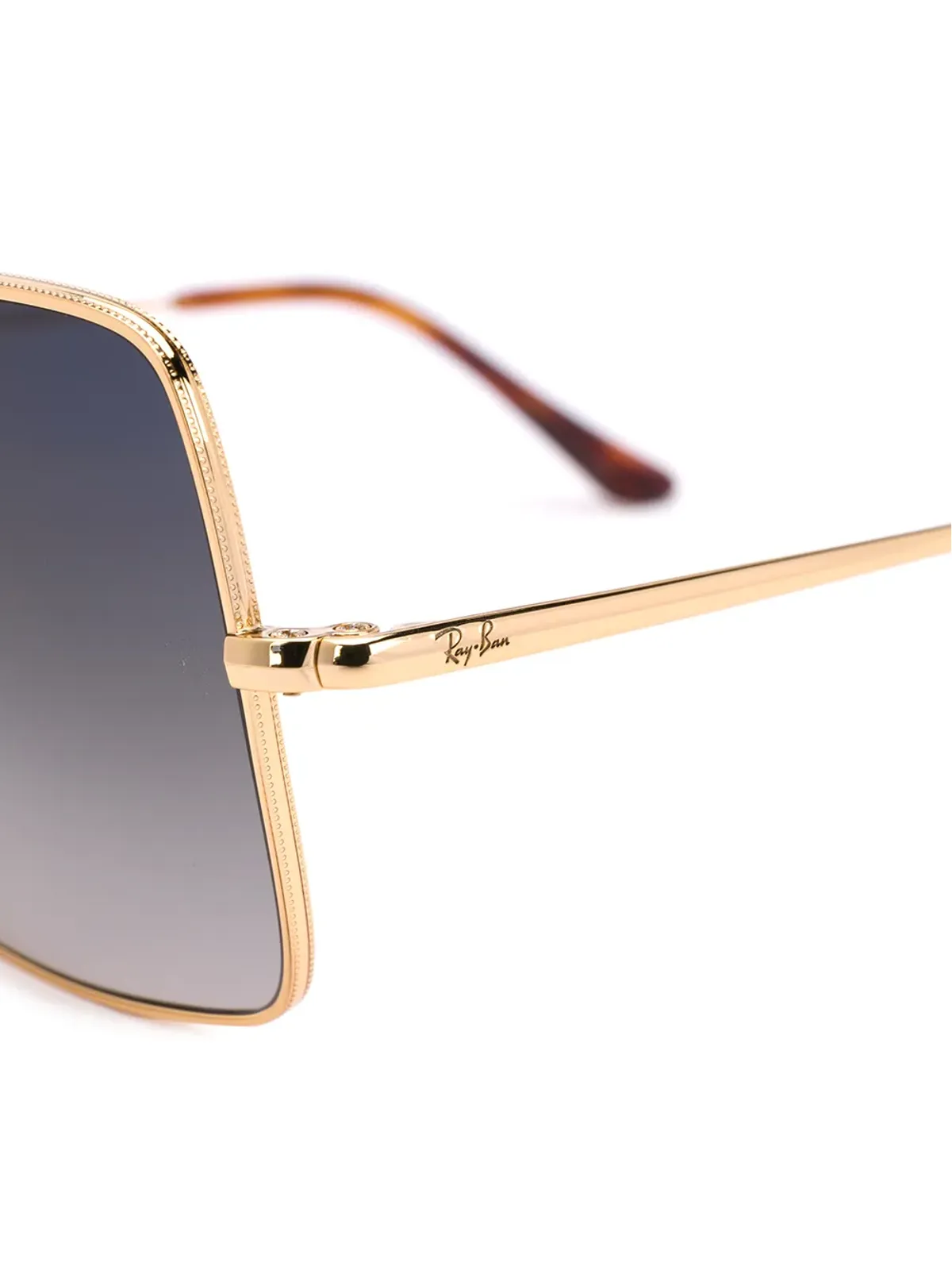 Ray-Ban スクエアグラデーションサングラス ゴールド - 画像3