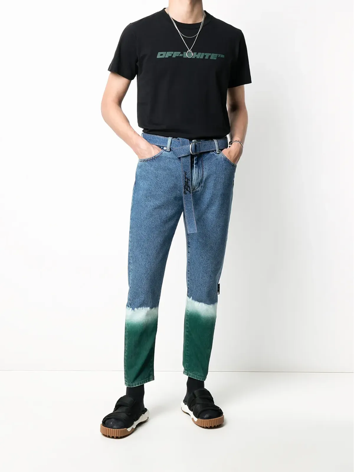 Off-White デグラデーション スリムフィットジーンズ - 画像2