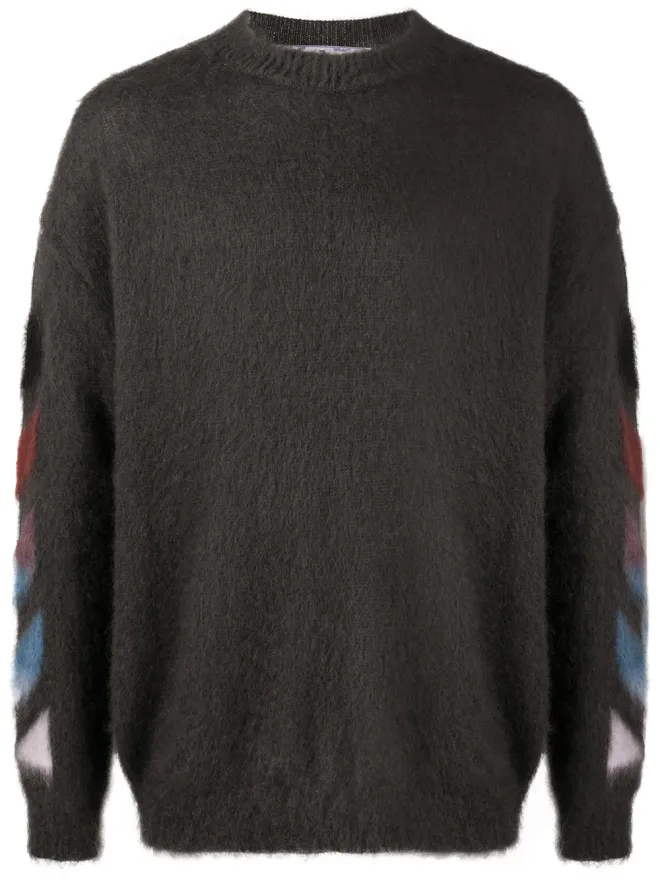 OFF-WHITE Off-White 斜めアローズ編みニットジャンパーの商品画像