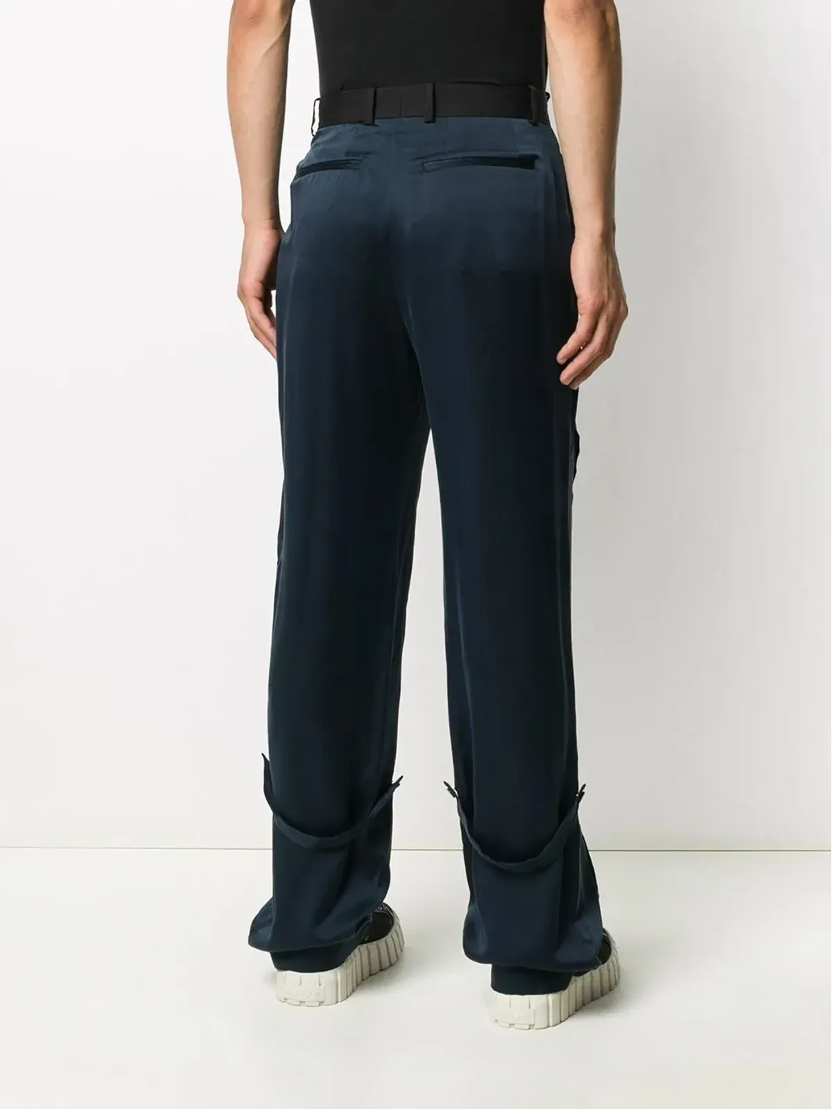 Off-White 長めのストレートパンツ - ブラック - 画像4