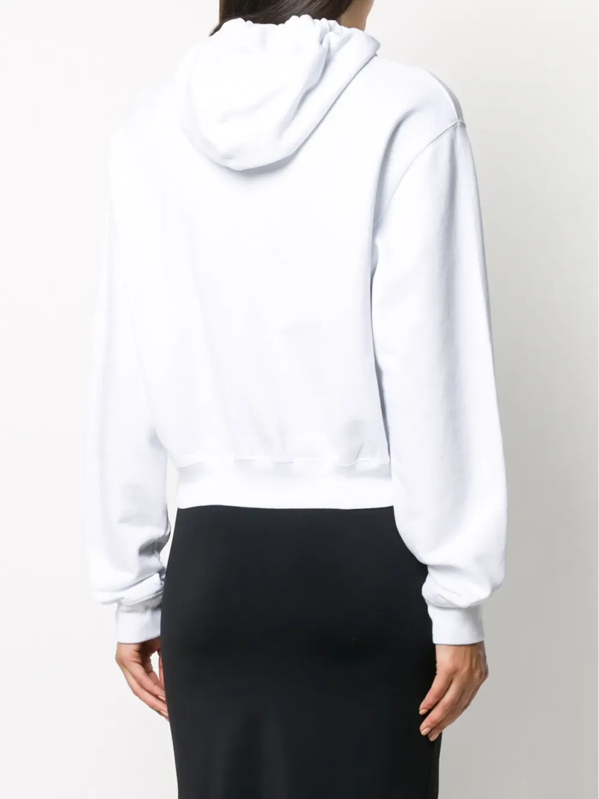 Off-White Rainbow logo print cropped hoodie - 画像4