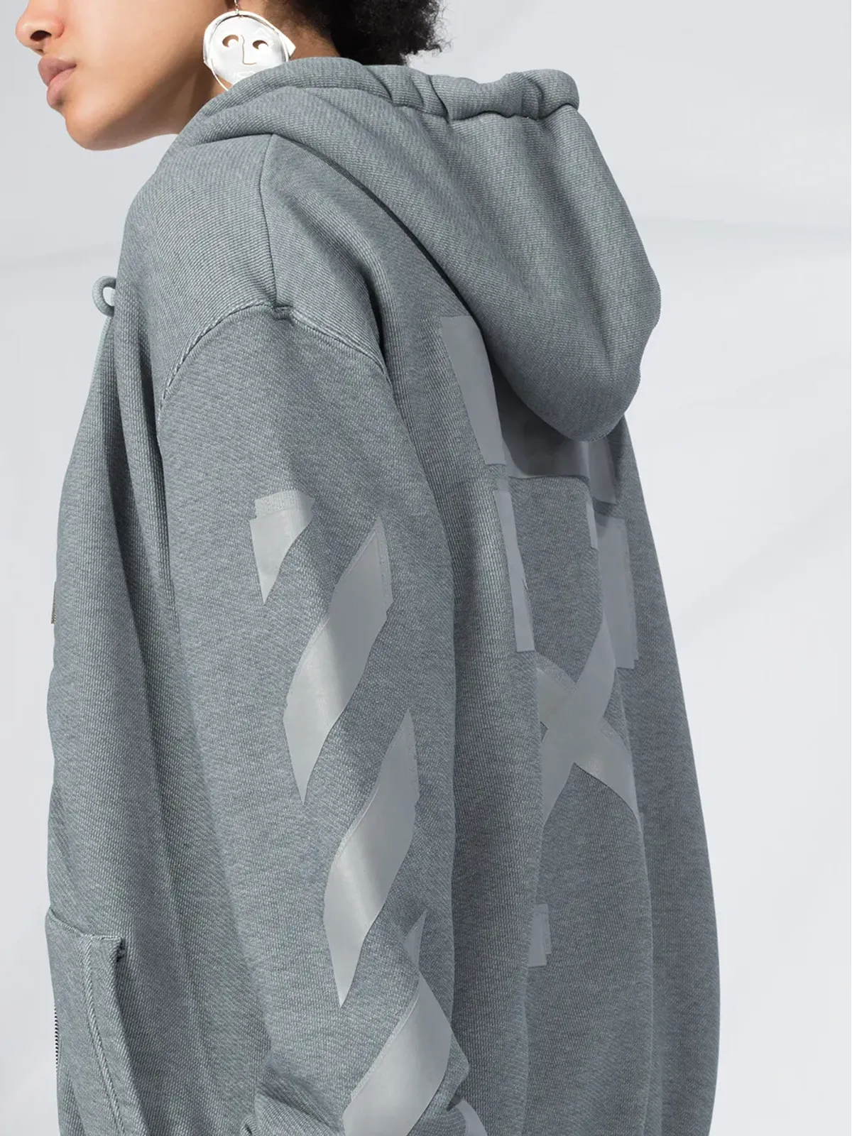 Off-White アローズ ジップアップフーディー - 画像5