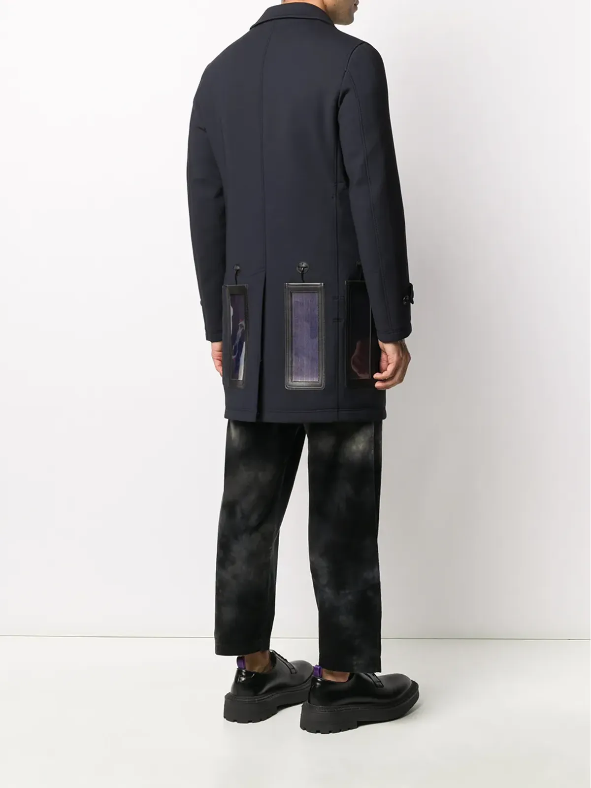 Junya Watanabe Comme des Garçons Pre-Owned 2000s ソーラーパネル コート - ブルー - 画像4