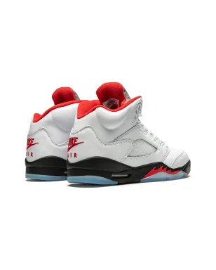 Jordan Kids Air Jordan 5 Retro "Fire Red Silver Tongue" スニーカー（ホワイト） - サムネイル3