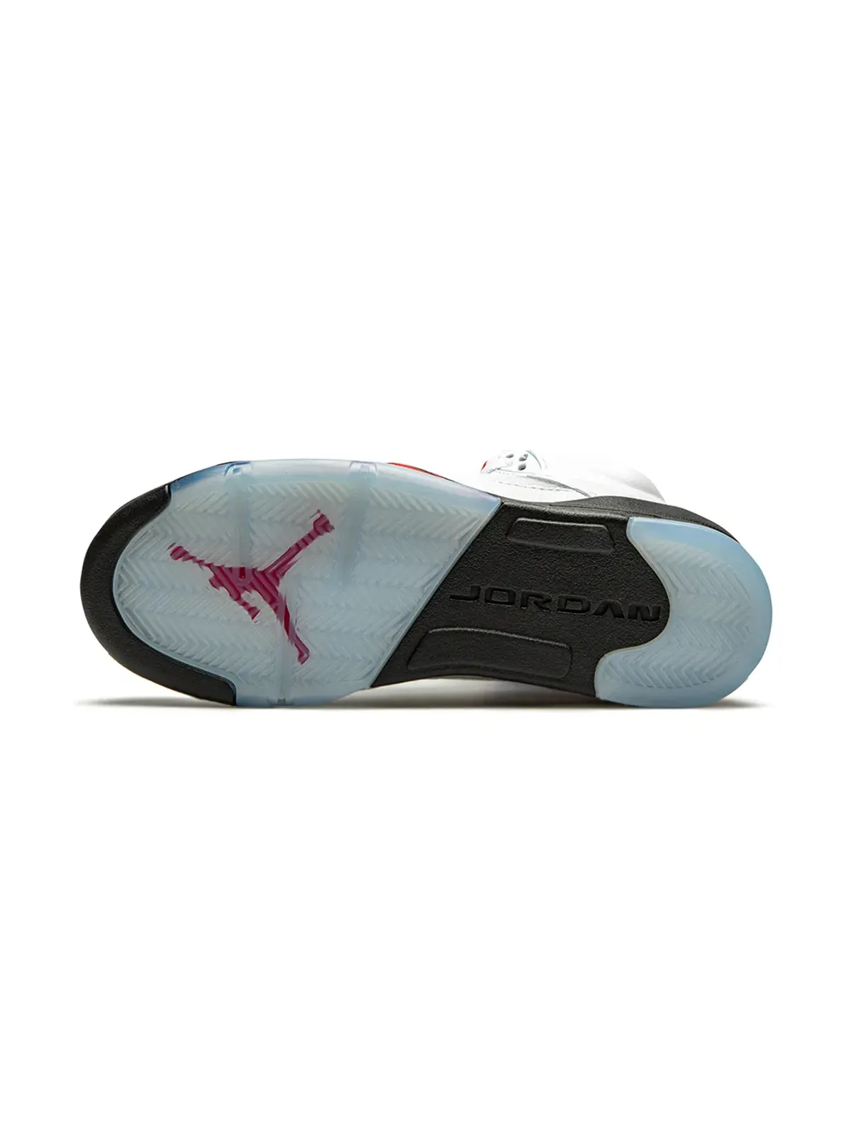 Jordan Kids Air Jordan 5 Retro "Fire Red Silver Tongue" スニーカー（ホワイト） - 画像4
