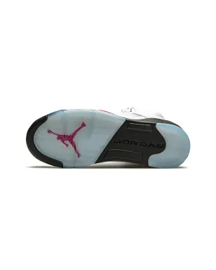 Jordan Kids Air Jordan 5 Retro "Fire Red Silver Tongue" スニーカー（ホワイト） - サムネイル4