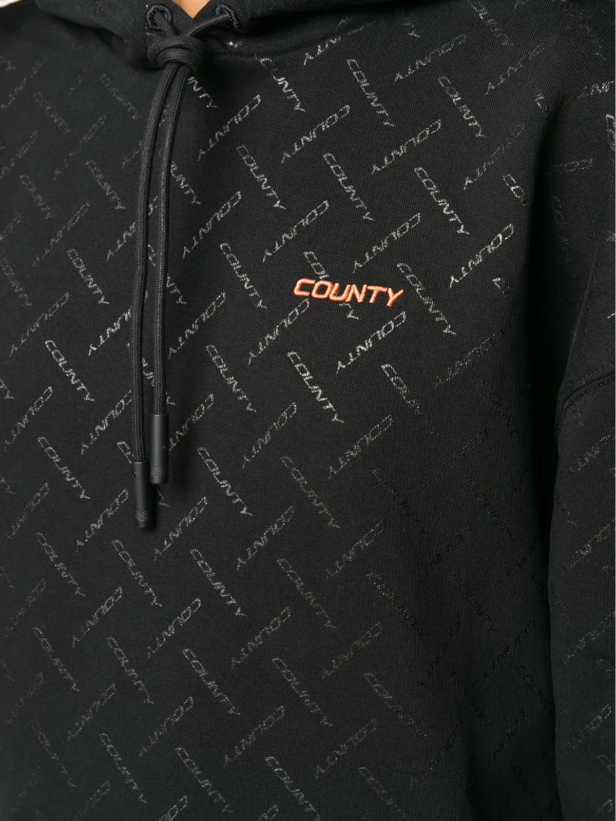 COUNTY OF MILAN オールオーバーロゴプリント フーディー - 画像5