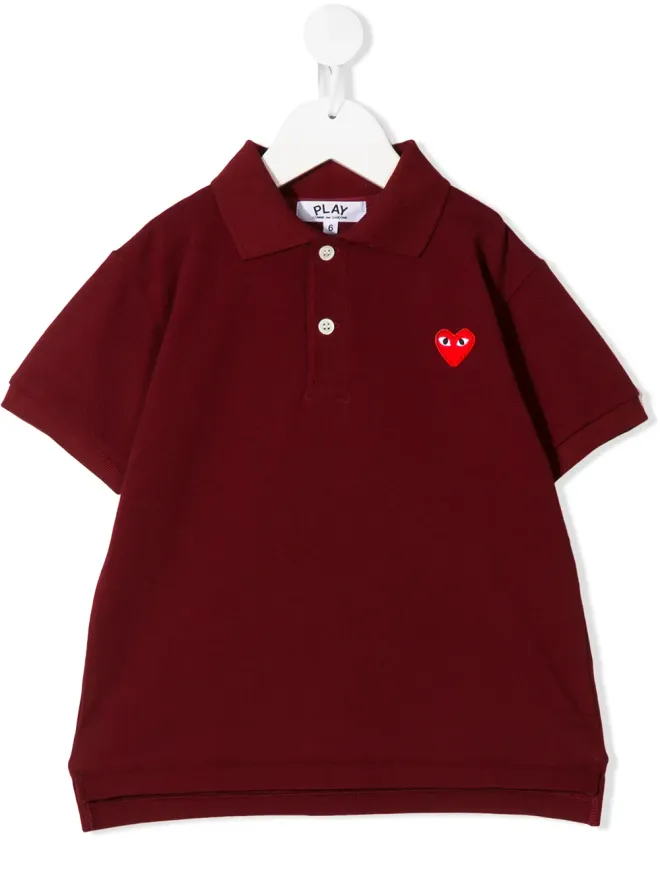 Comme Des Garçons Play Kids Comme Des Garçons Play Kids 刺繍ロゴ ポロシャツの商品画像