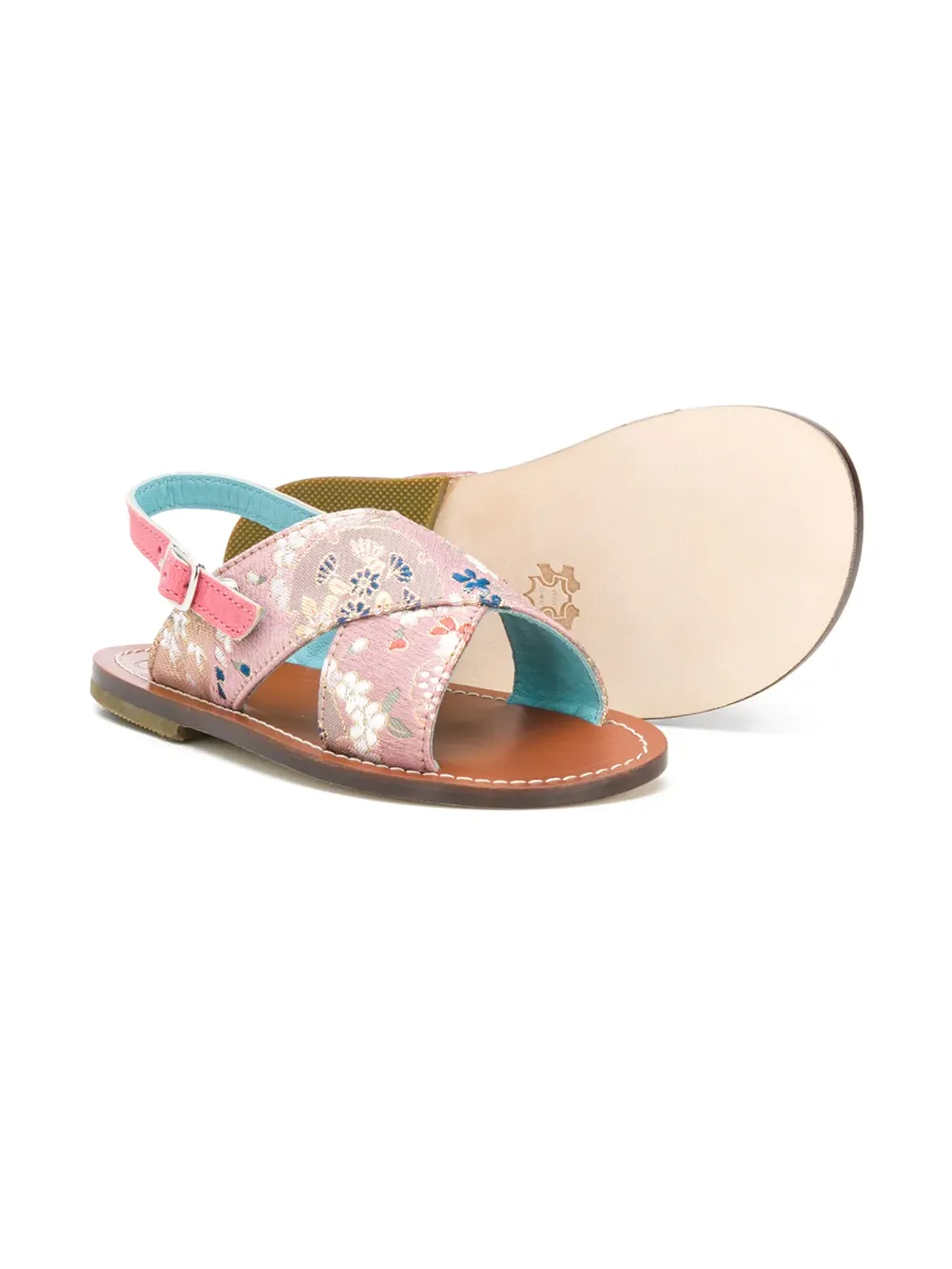 Pèpè バックル付き花柄サンダル - 画像2