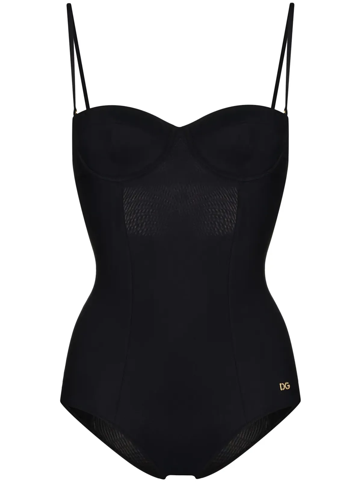Dolce & Gabbana ロゴタグ バルコネット水着 - 画像1