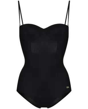 Dolce & Gabbana ロゴタグ バルコネット水着 - サムネイル1