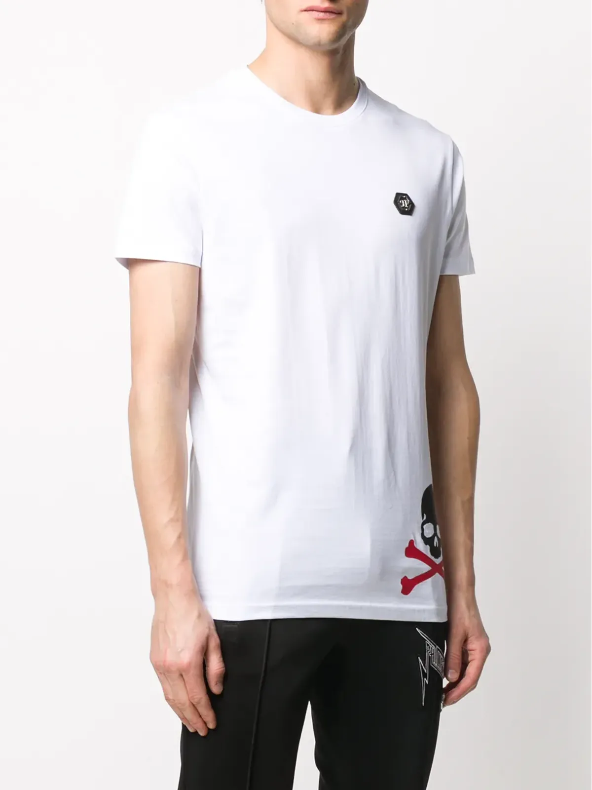 Philipp Plein ロゴパッチTシャツ - 画像3