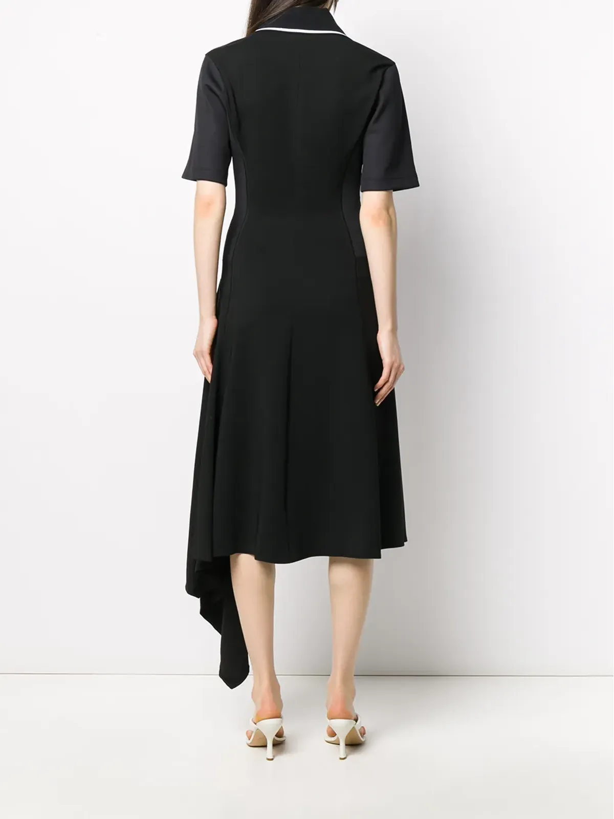 Off-White polo shirt dress - Black - 画像4