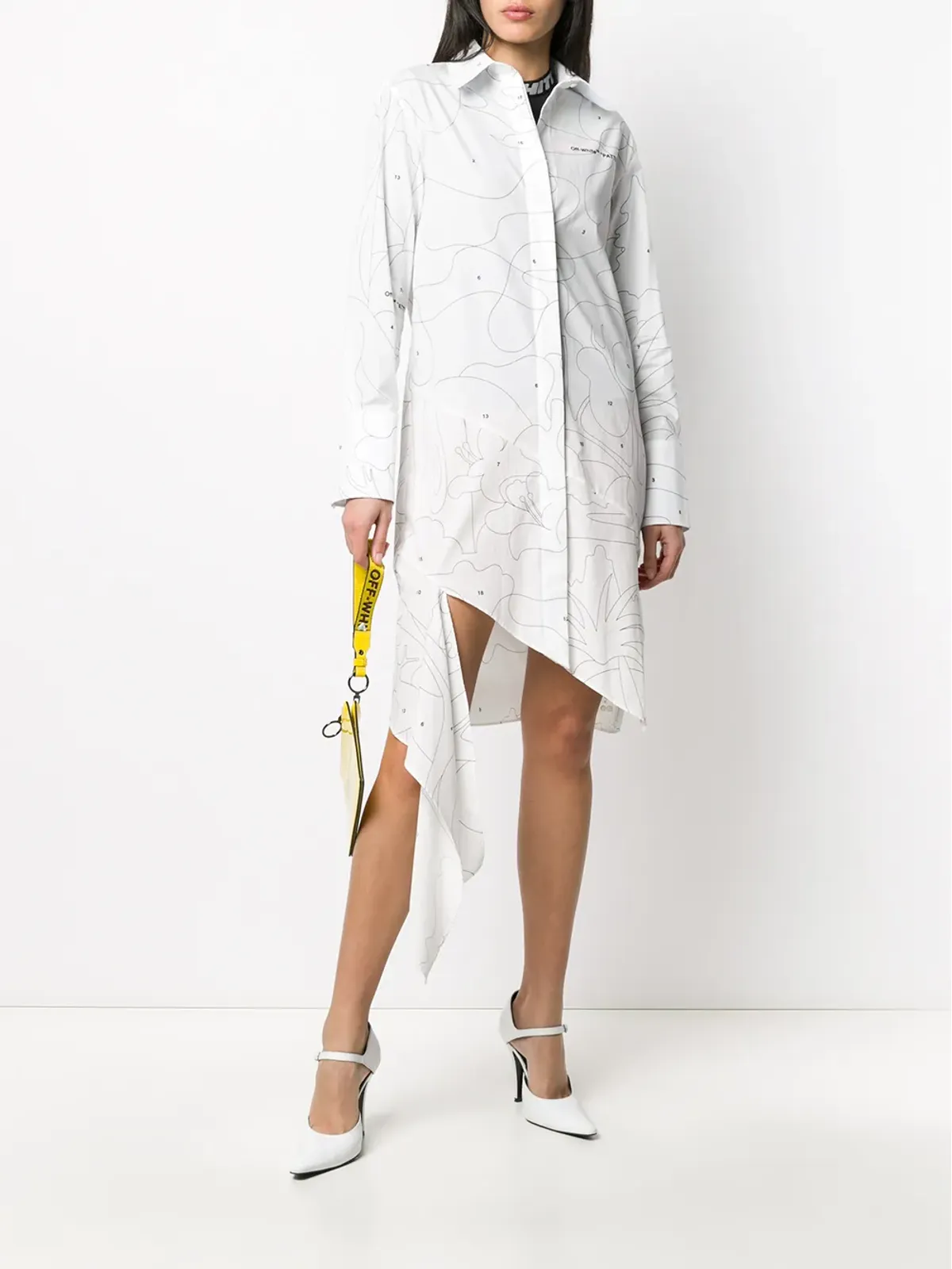 Off-White パズルシャツドレス - 画像2