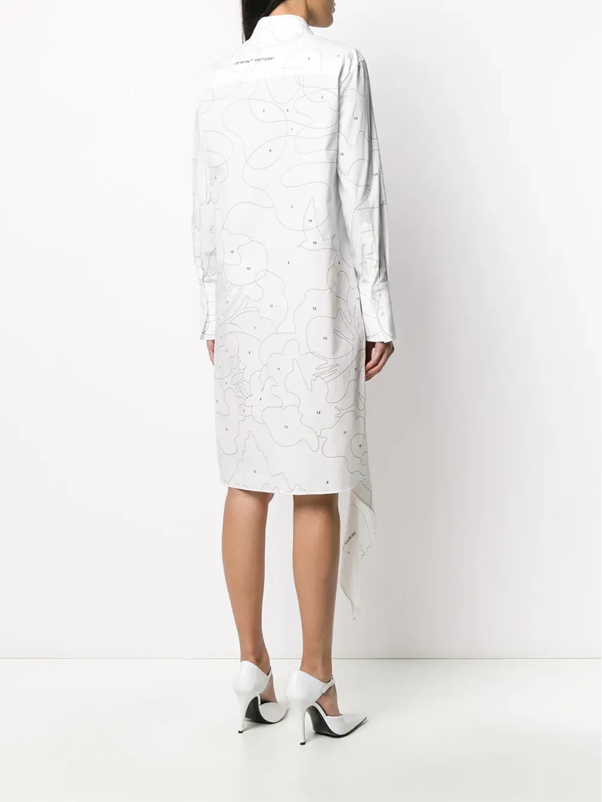 Off-White パズルシャツドレス - 画像4