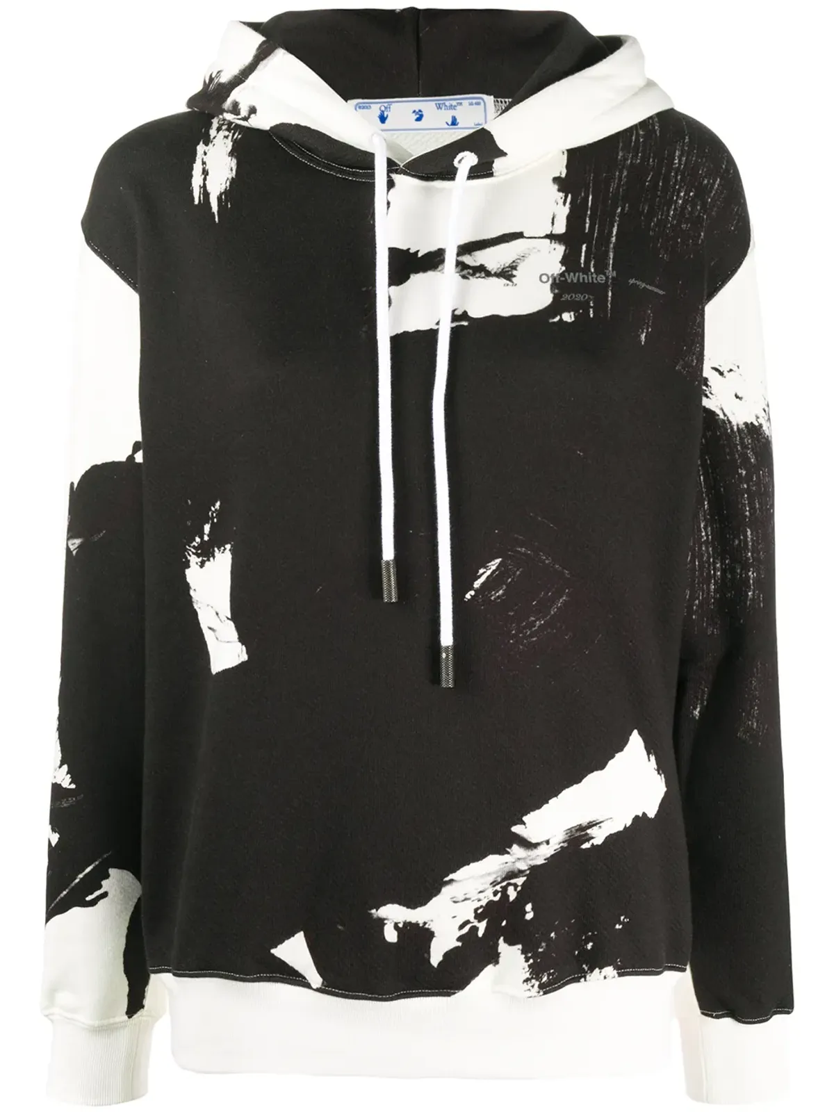 Off-White ペイント柄フーディ - 画像1