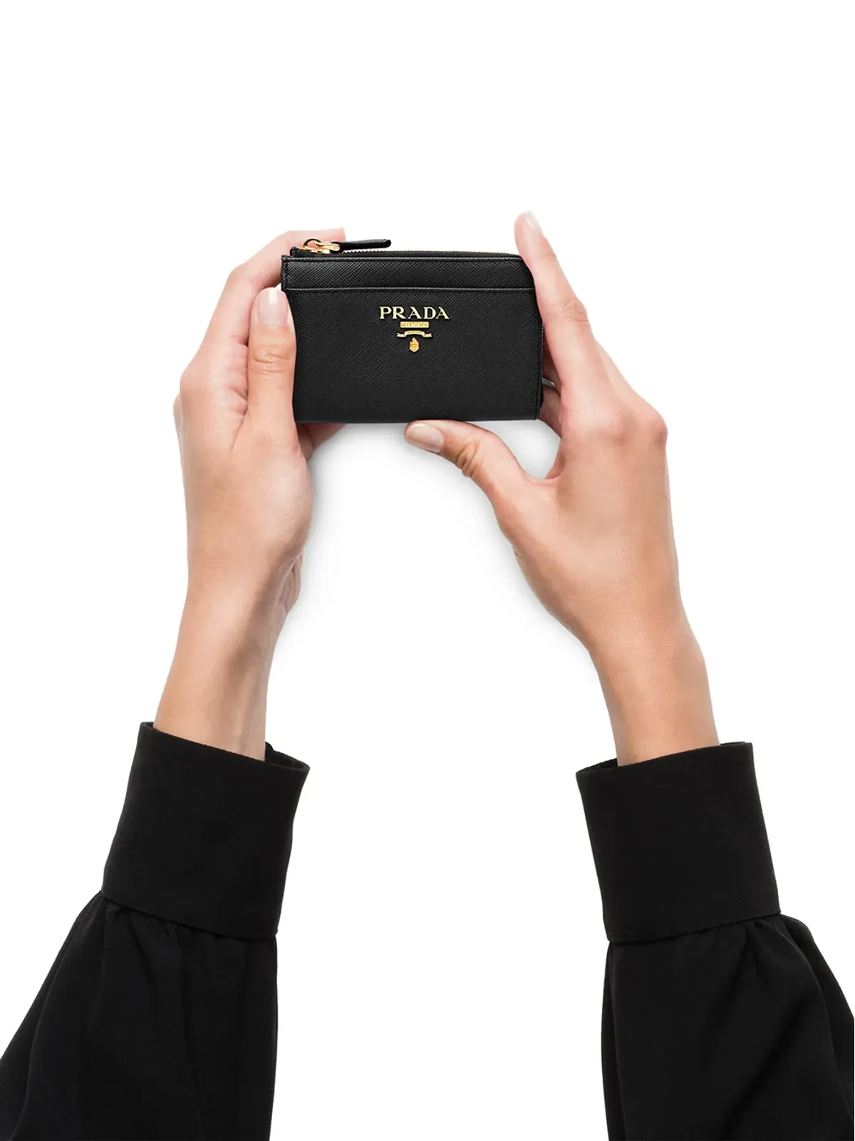 Prada レザー キーチェーン ウォレット - 画像3