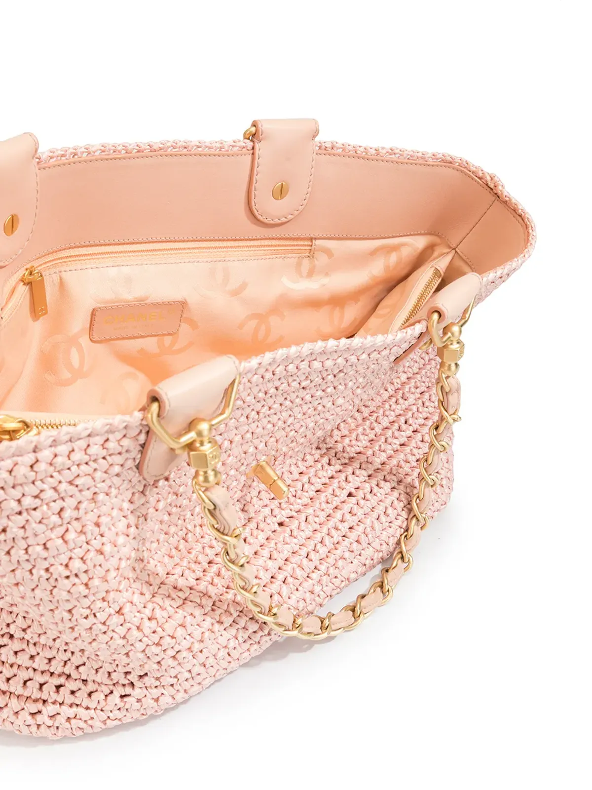 CHANEL ビンテージ 2006 ウェーブン CC ショルダーバッグ - 画像5