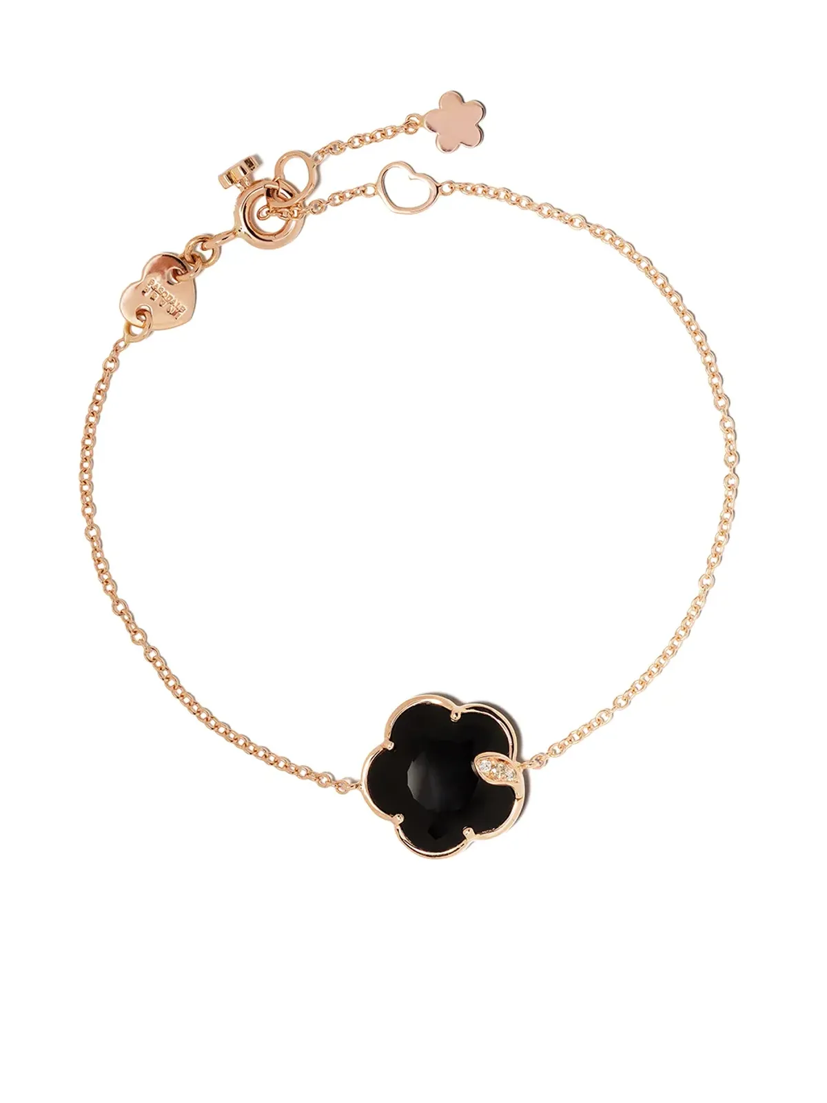 Pasquale Bruni 18kt rose gold Petit Joli onyx and diamond bracelet - Pink - 画像1