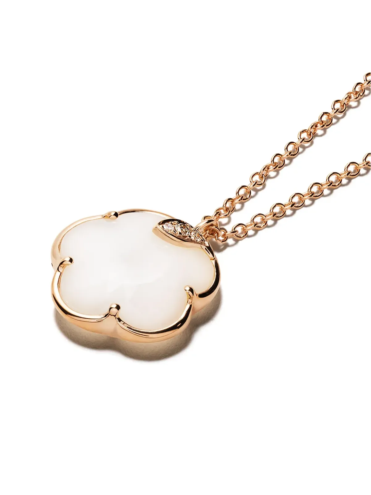 Pasquale Bruni 18kt ローズゴールド Petit Joli アゲートとダイヤモンド ペンダントネックレス - ピンク - 画像3