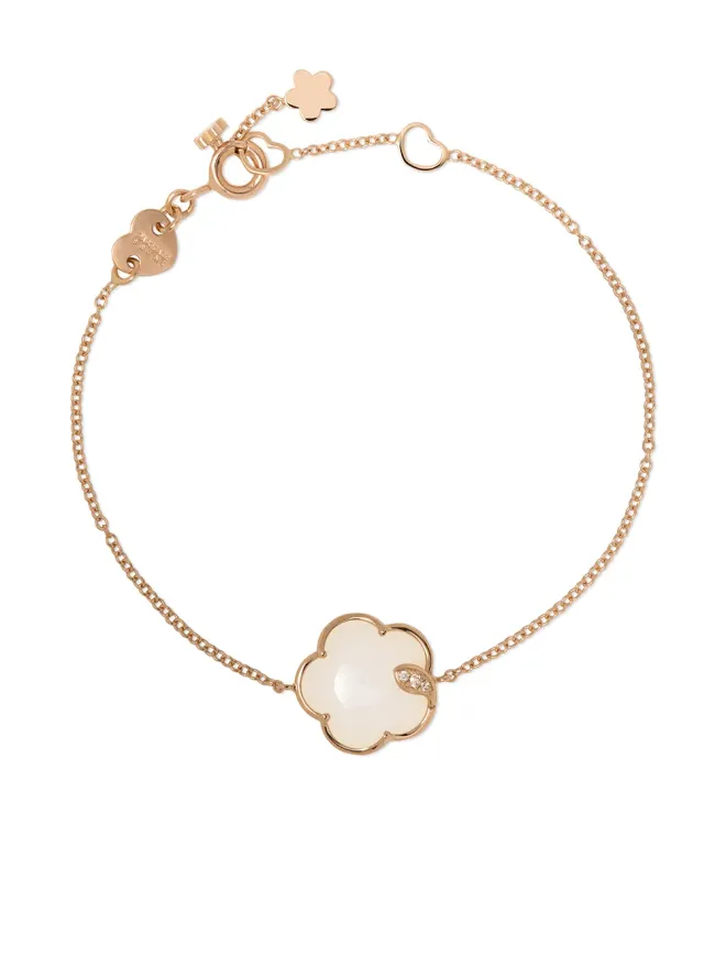 Pasquale Bruni Pasquale Bruni アゲートとダイヤモンドのブレスレット（18kt ローズゴールド、ピンク）の商品画像