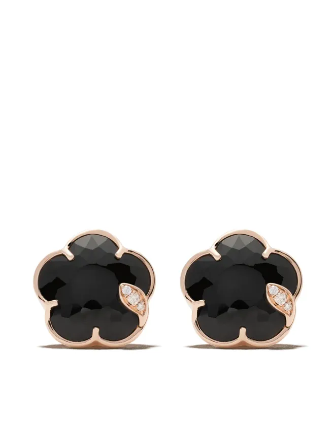Pasquale Bruni Pasquale Bruni 18K ローズゴールド Petit Joli オニキスとダイヤモンドのスタッズの商品画像