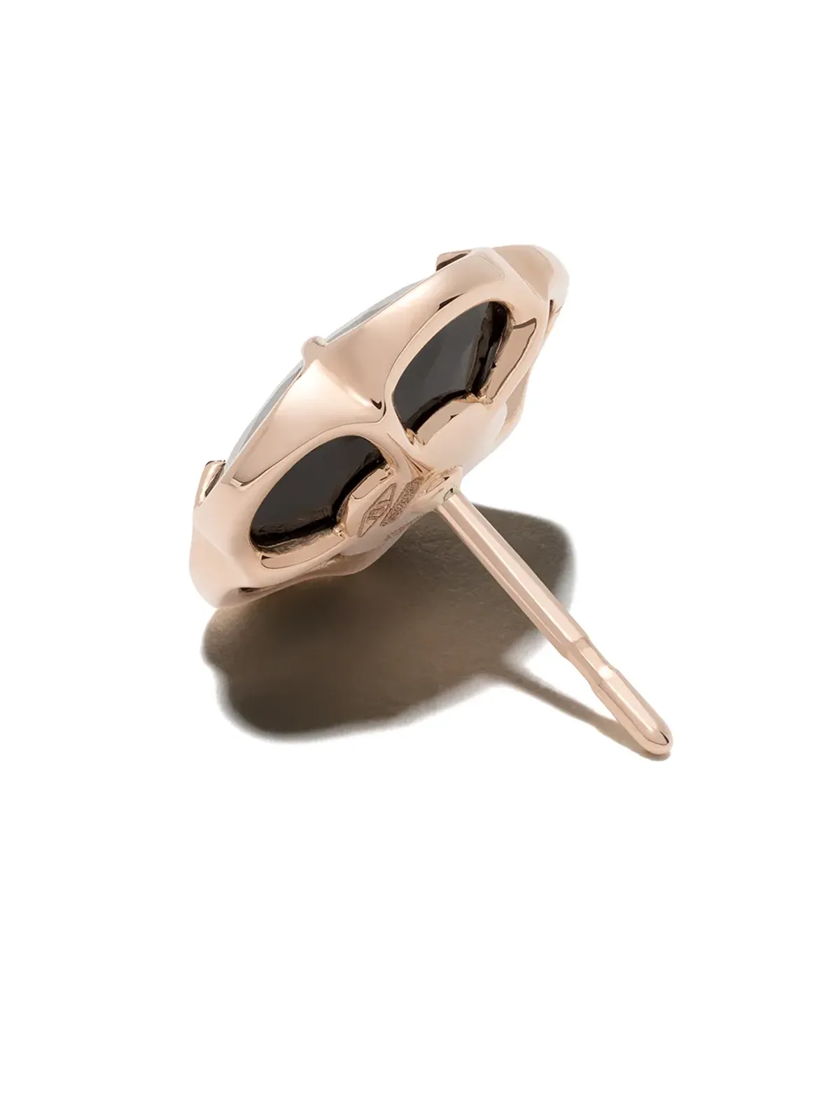 Pasquale Bruni 18K ローズゴールド Petit Joli オニキスとダイヤモンドのスタッズ - 画像4