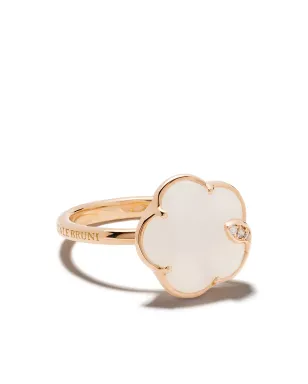 Pasquale Bruni 18kt rose gold Petit Joli agate and diamond ring - Pink - サムネイル1