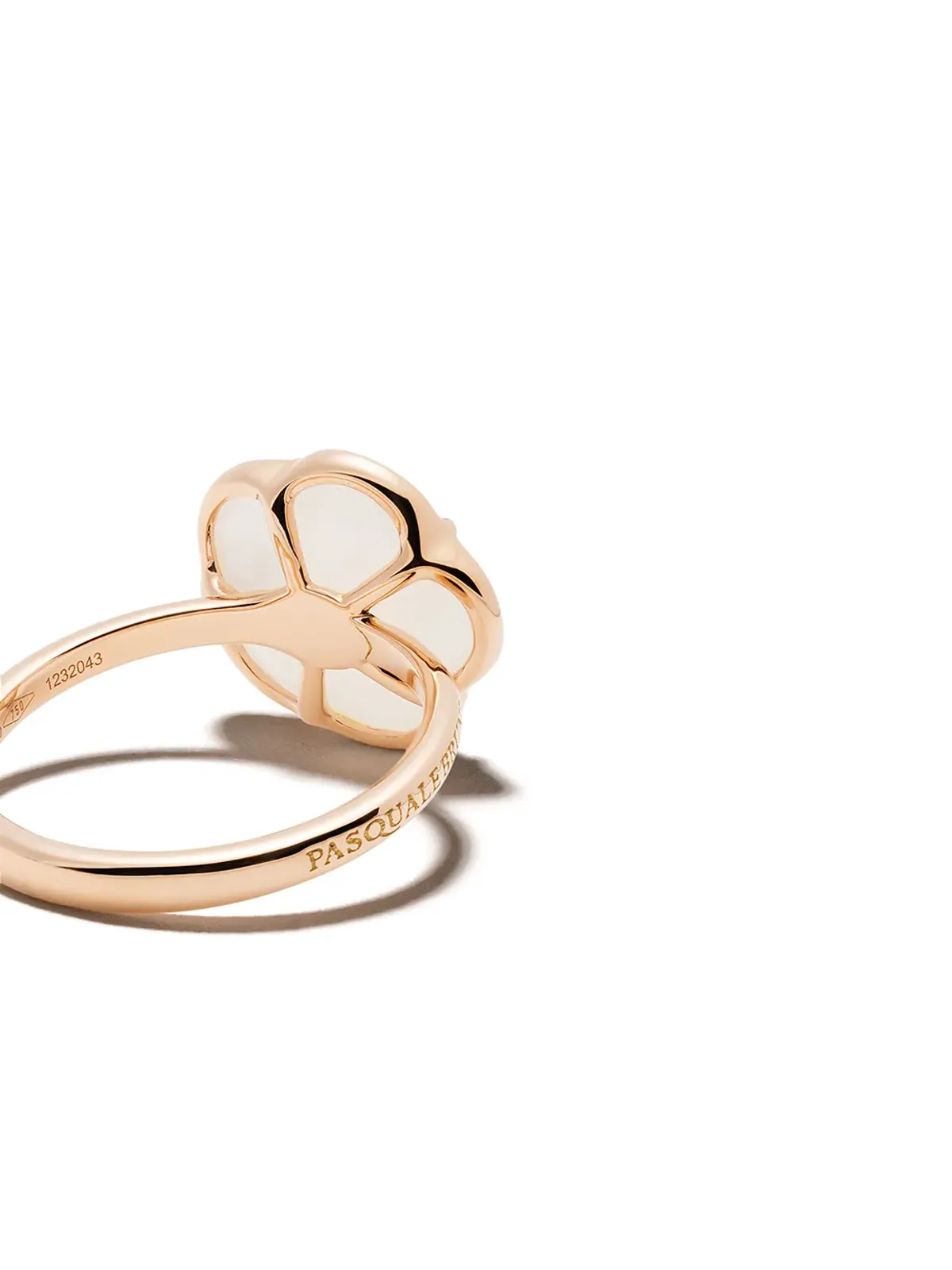 Pasquale Bruni 18kt rose gold Petit Joli agate and diamond ring - Pink - 画像4