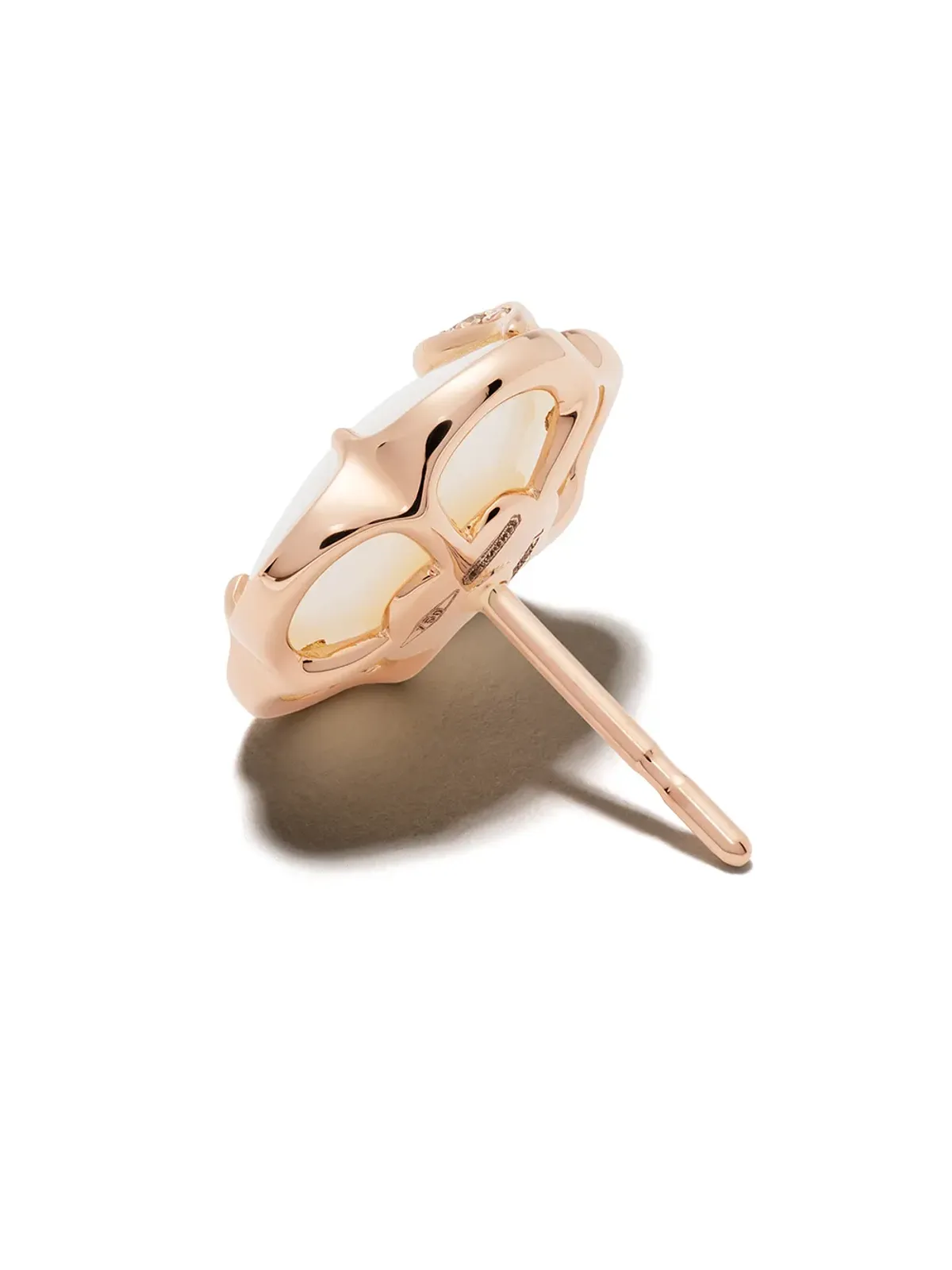 Pasquale Bruni 18kt ローズゴールド Petit Joli アゲートとダイヤモンド スタッドピアス - ピンク - 画像4