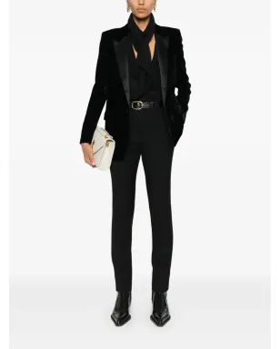 Saint Laurent ベルベット タキシードジャケット - サムネイル2