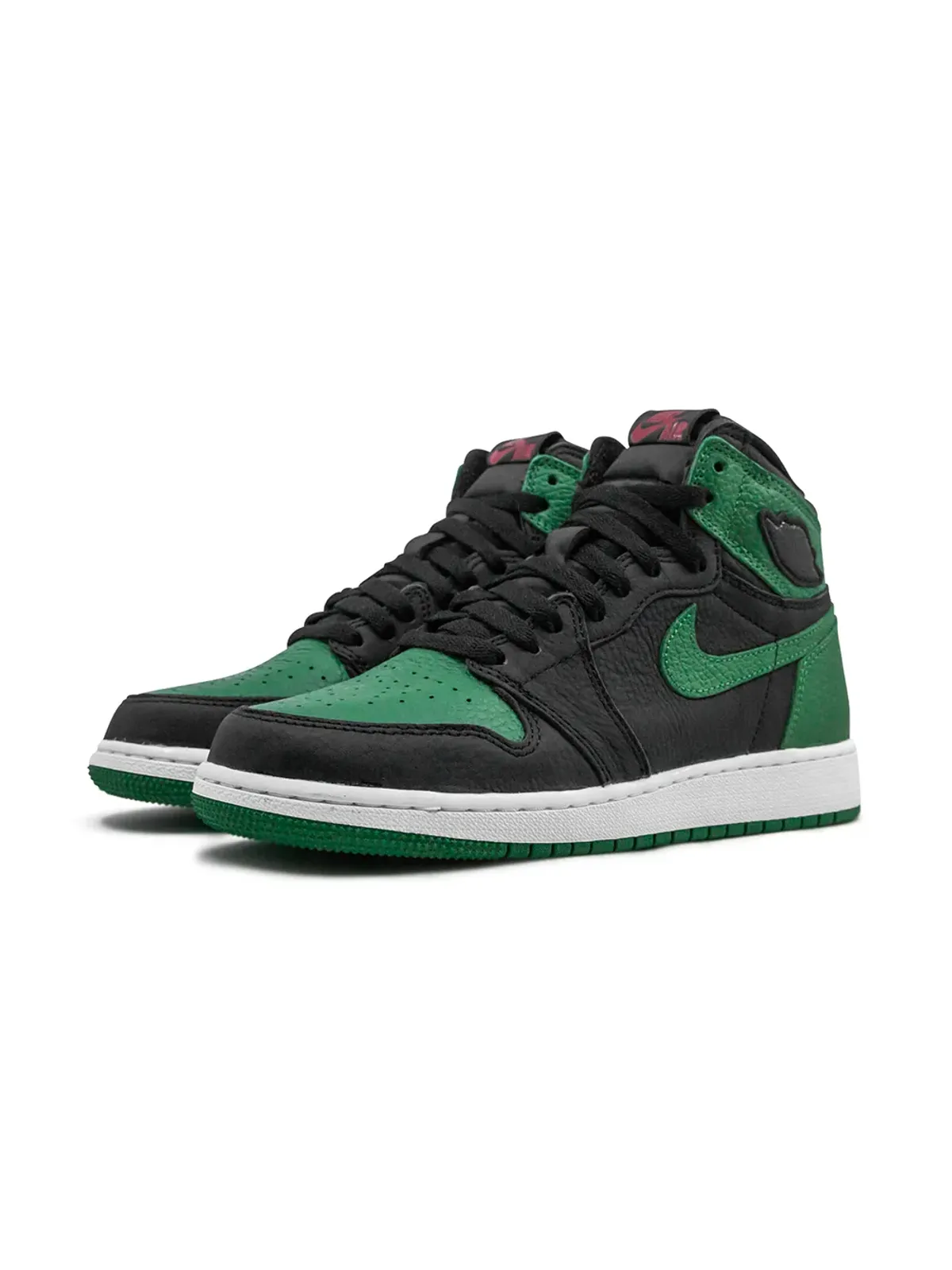 Jordan Kids エアジョーダン 1 ハイ レトロ Pine Green Black スニーカー - 画像2