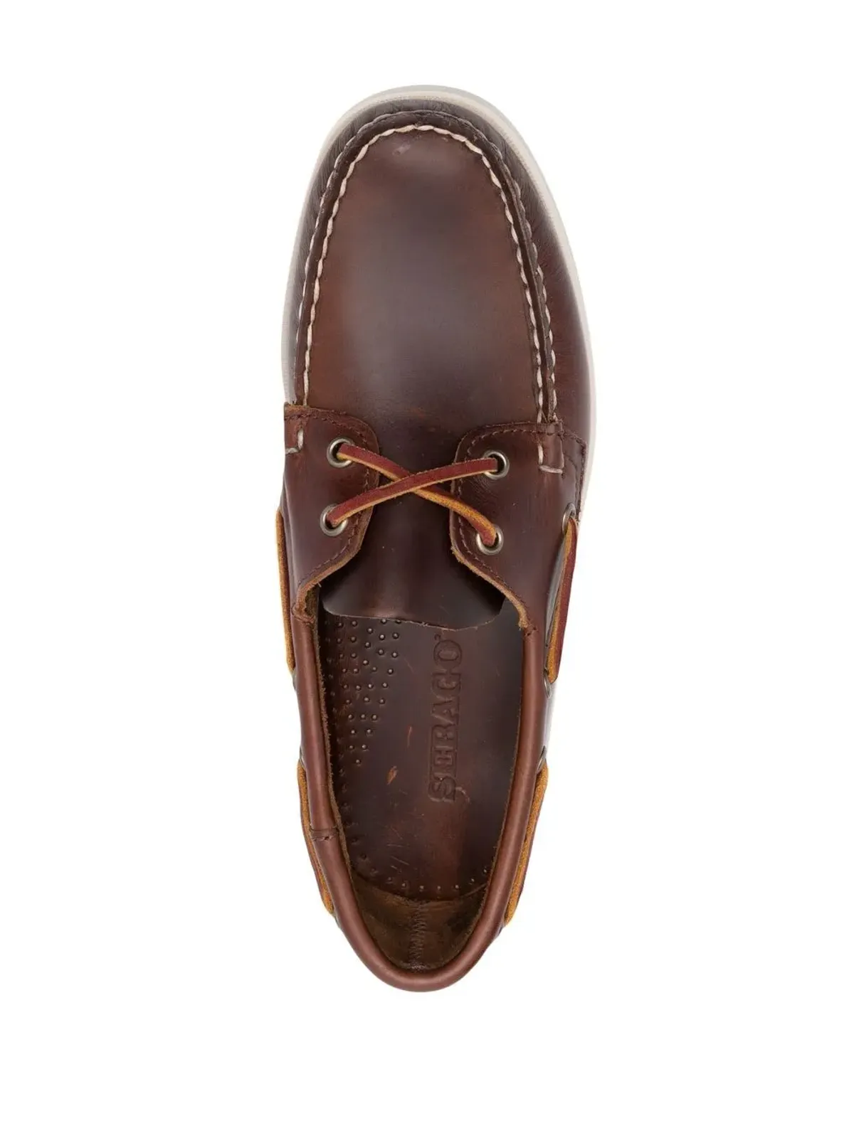 Sebago Docksides Portland レザー ボートシューズ - 画像4