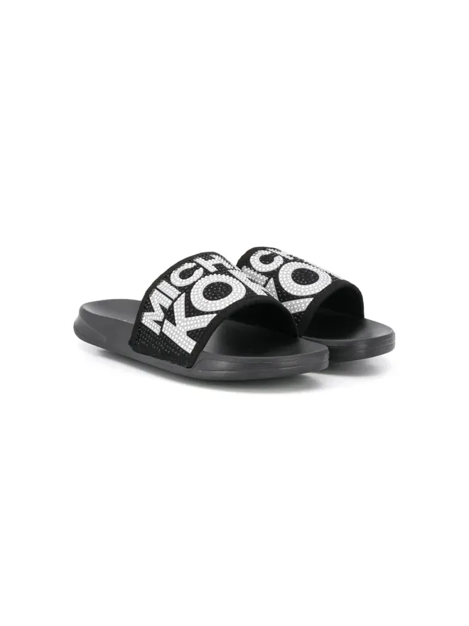 Michael Kors Kids Michael Kors Kids エンブリッシュド ロゴ入りスリッパの商品画像